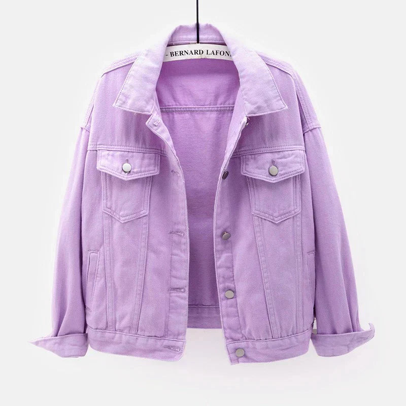 Veste En Jean Décontractée Pour Femme | Avec Bouton