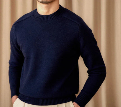 Pull Homme Hiver Chaud en Col Rond