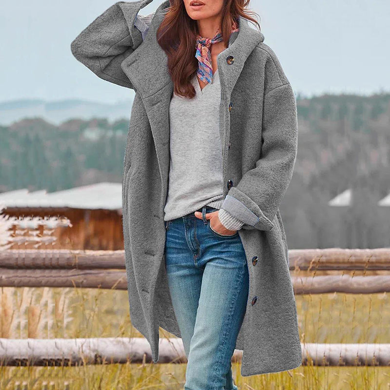 Manteau Femme Hiver Chaud et Élégant avec Capuche