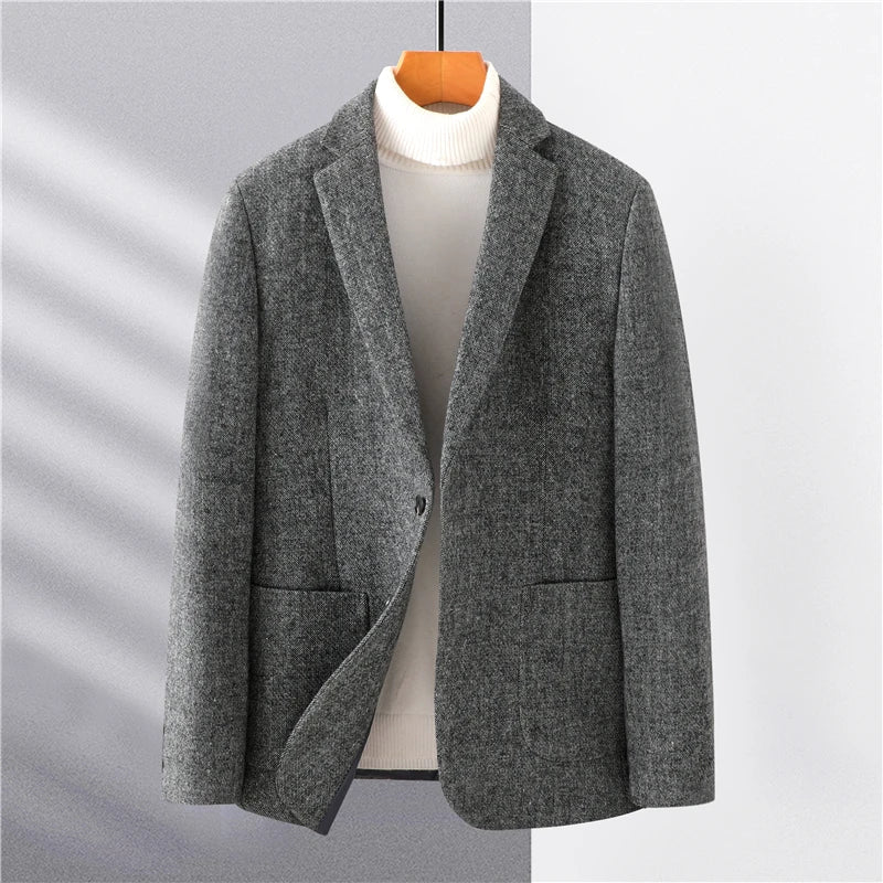 Blazer Homme Élégant Gris Tailleur - BerlinGlamour
