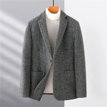 Blazer Homme Élégant Gris Tailleur - BerlinGlamour