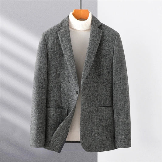 Blazer Homme Élégant Gris Tailleur - BerlinGlamour