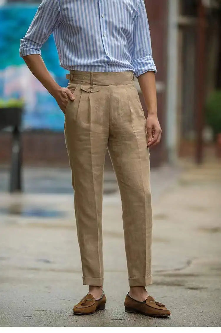 Pantalon Haut de Gamme Taille Haute pour Homme