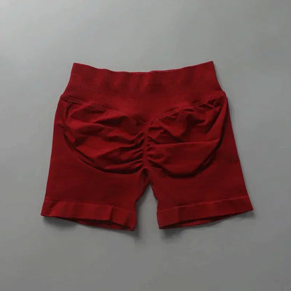 Short sport femme sans couture taille haute gainant