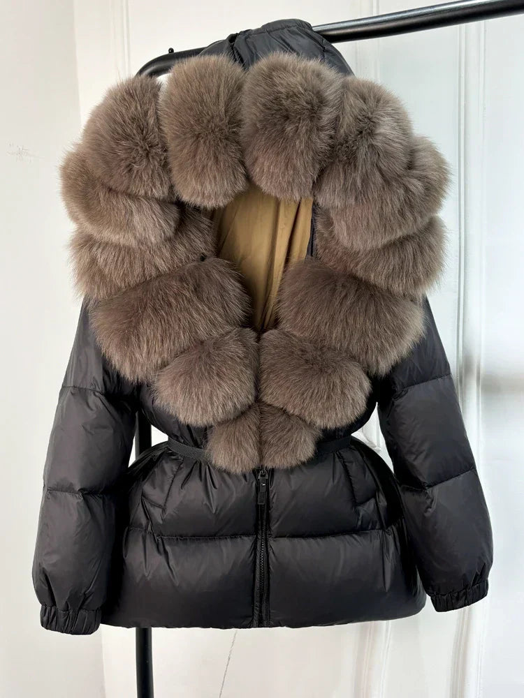 Parka Femme Hiver Doudoune avec Capuche Amovible