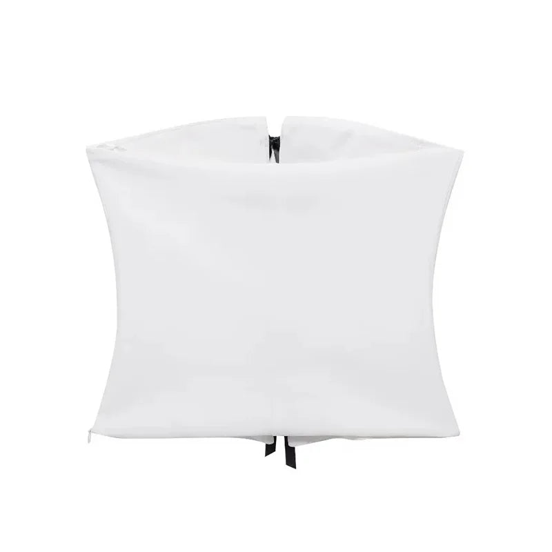 Corset Top Féminin avec Nœud