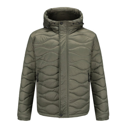 Doudoune Hiver Homme Manches Longues et Imperméable
