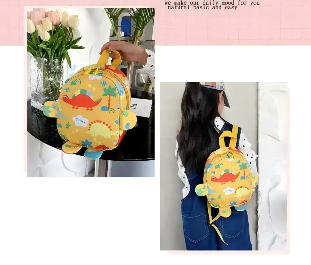Sac à dos Enfant en Nylon Motif Dinosaure pour École Maternelle - PanierRoyale