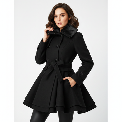 Manteau Femme Hiver Chic - Veste Longue Élégante avec Capuchon - PanierRoyale