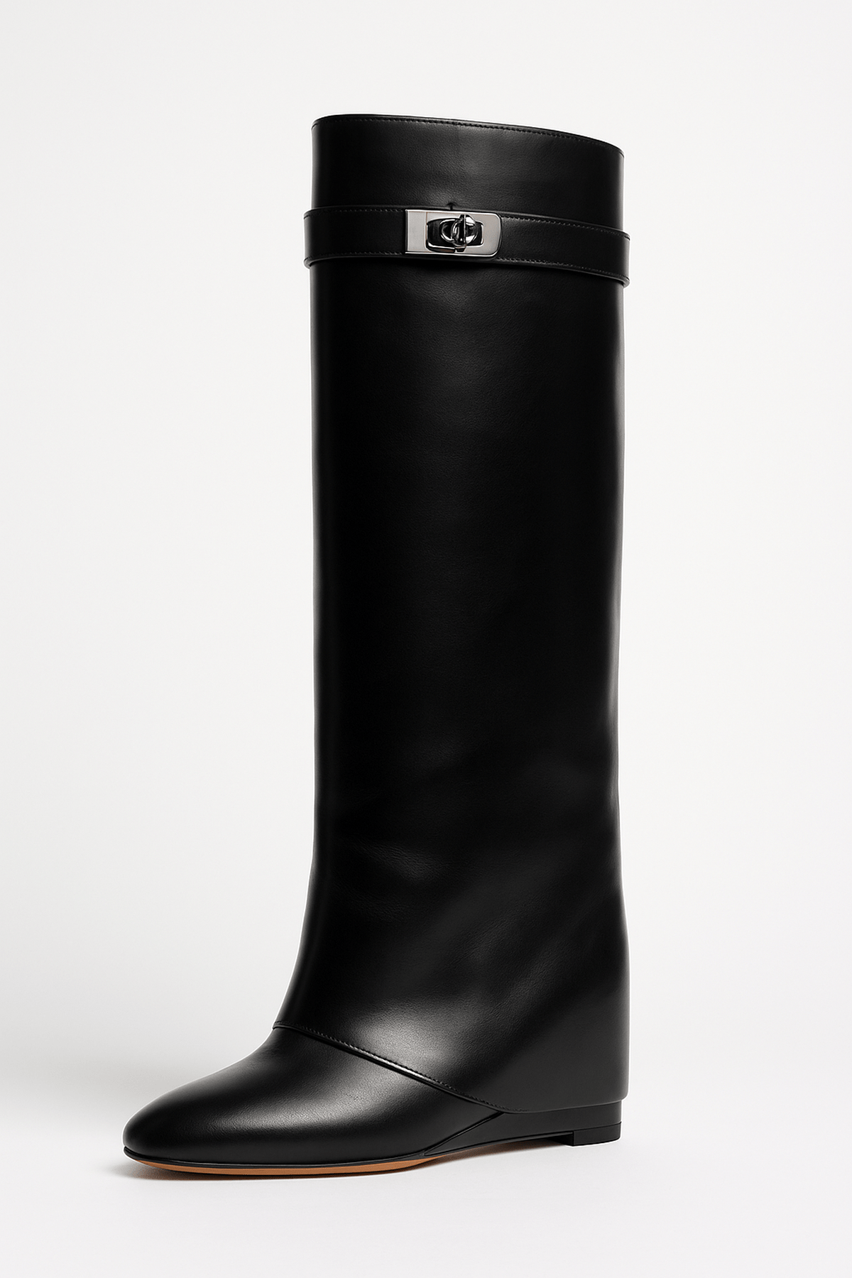 Bottes Féminines Élégantes à Talon Medium et Pointe Fine