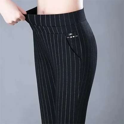 Pantalon Femme Élégant Taille Élastique