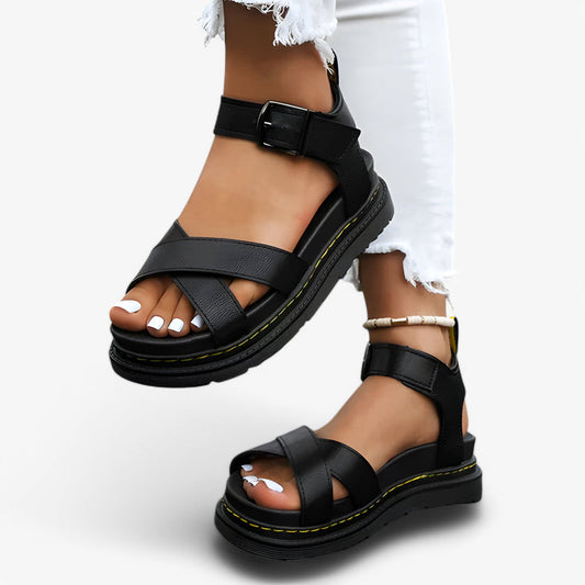 Sandales Femmes à Talons Plats et Élégantes - PanierRoyale