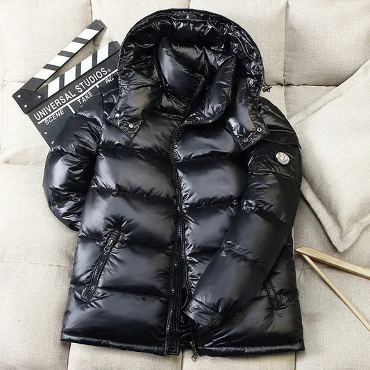 Doudoune Hiver Homme Noir Étanche et Chaude - PanierRoyale