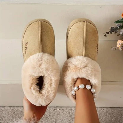 Pantoufles Peluche Chaudes et Confortables