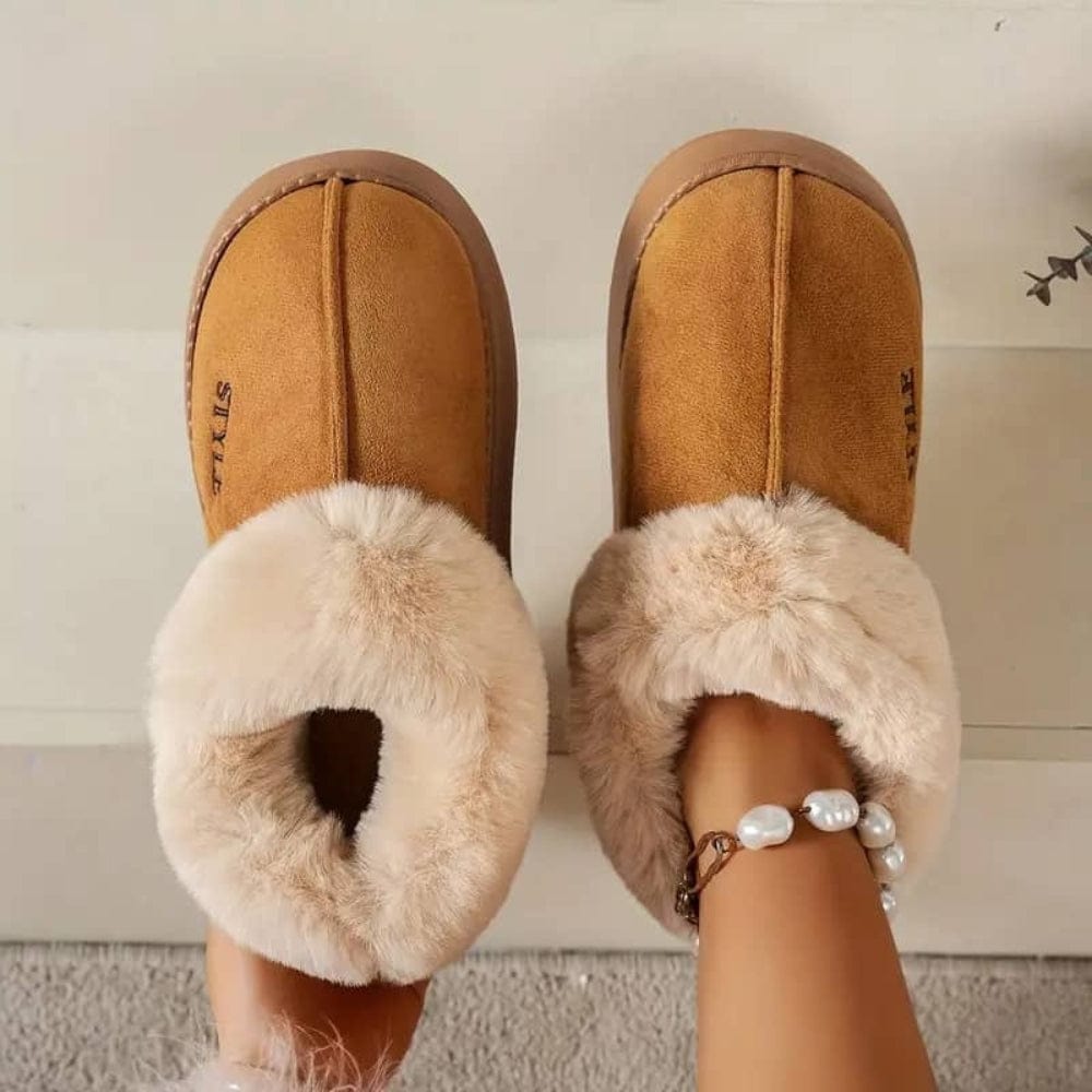 Pantoufles Peluche Chaudes et Confortables