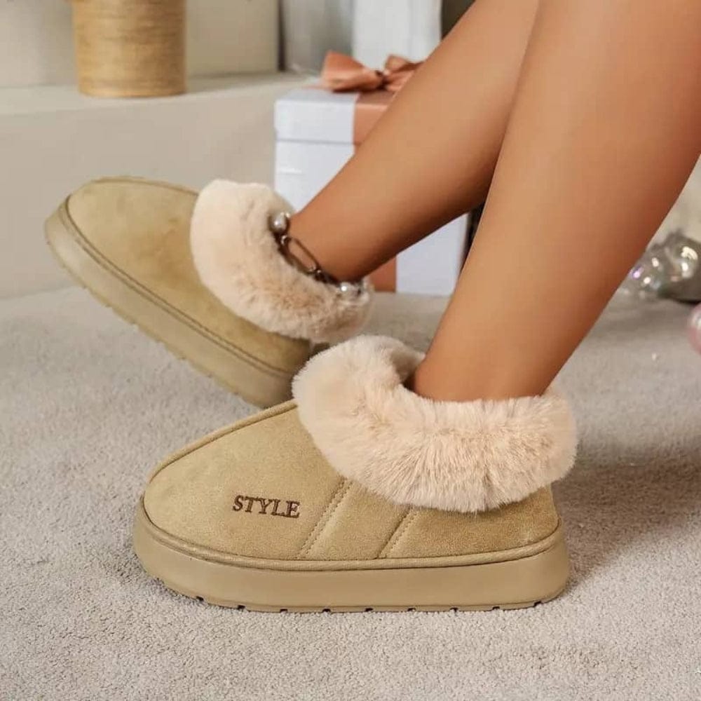 Pantoufles Peluche Chaudes et Confortables - PanierRoyale