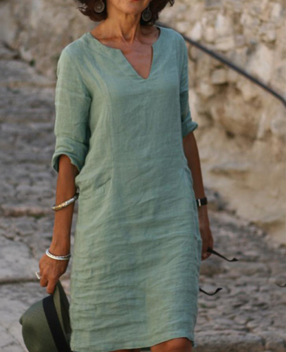 Robe Été Femme Légère et Élégante en Soie