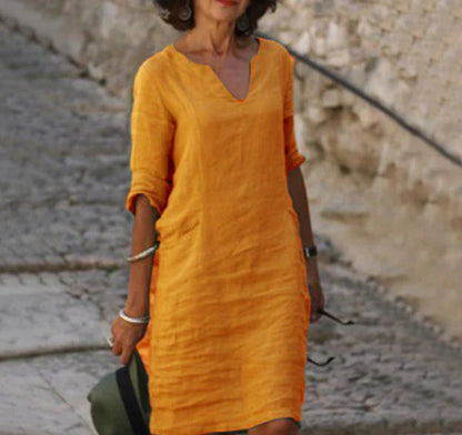 Silkova™ – Robe d’été Femme Chic, Respirant Légère Et Élégante