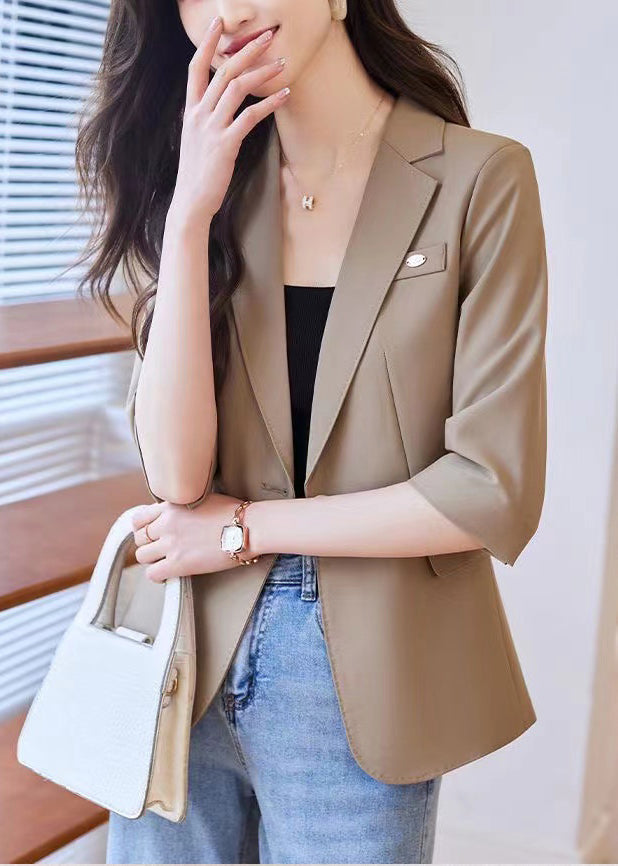 Veste élégante en stretch à manches courtes - EasyApparels
