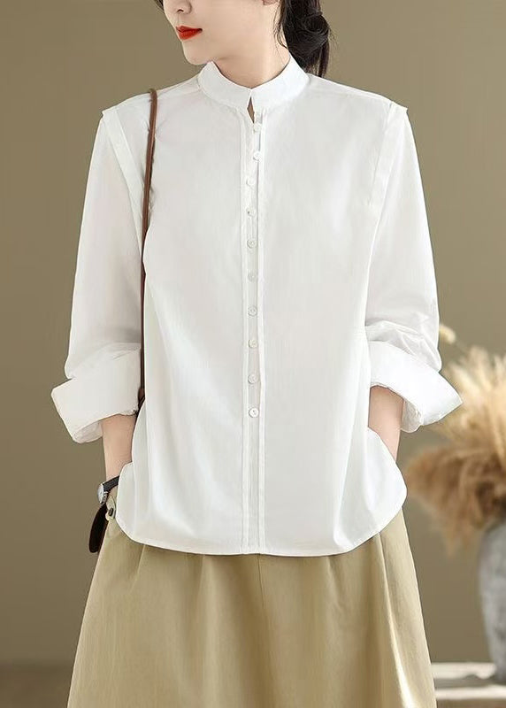 Chemises légères en coton blanc classiques pour hommes - EasyApparels