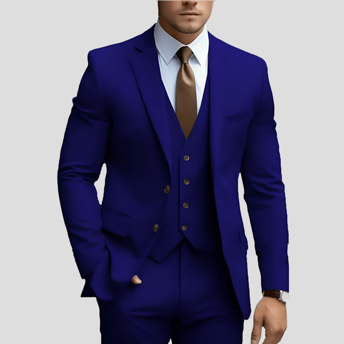 Costume Homme 3 Pièces Classique pour Bureau