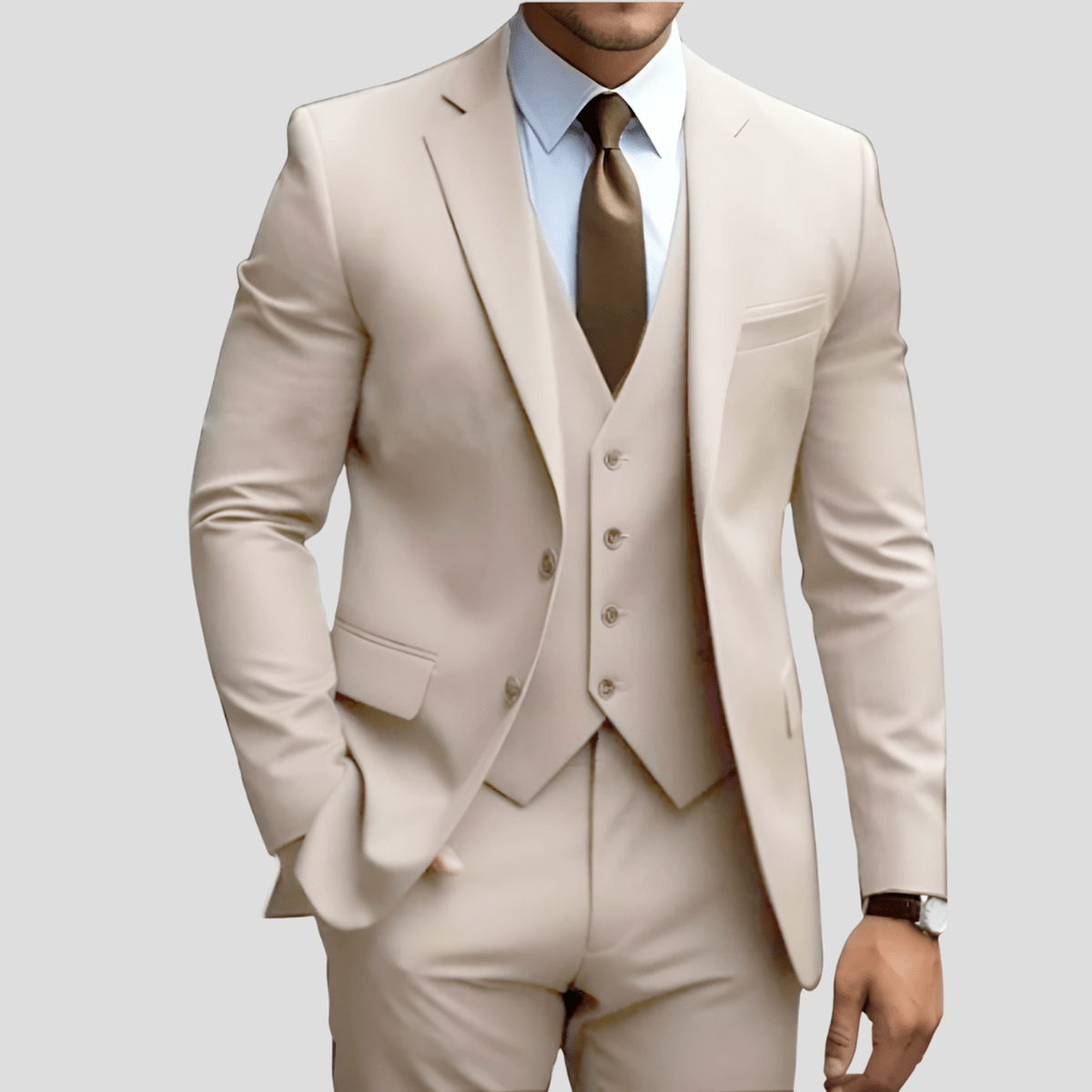 Costume Homme 3 Pièces Classique pour Bureau