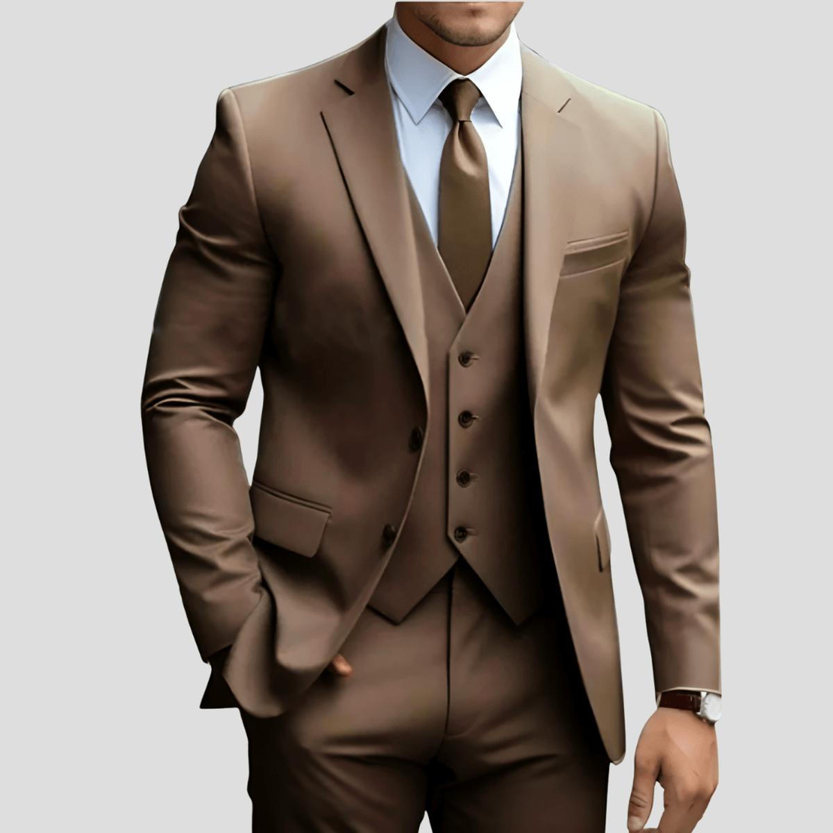 Costume Homme 3 Pièces Classique pour Bureau