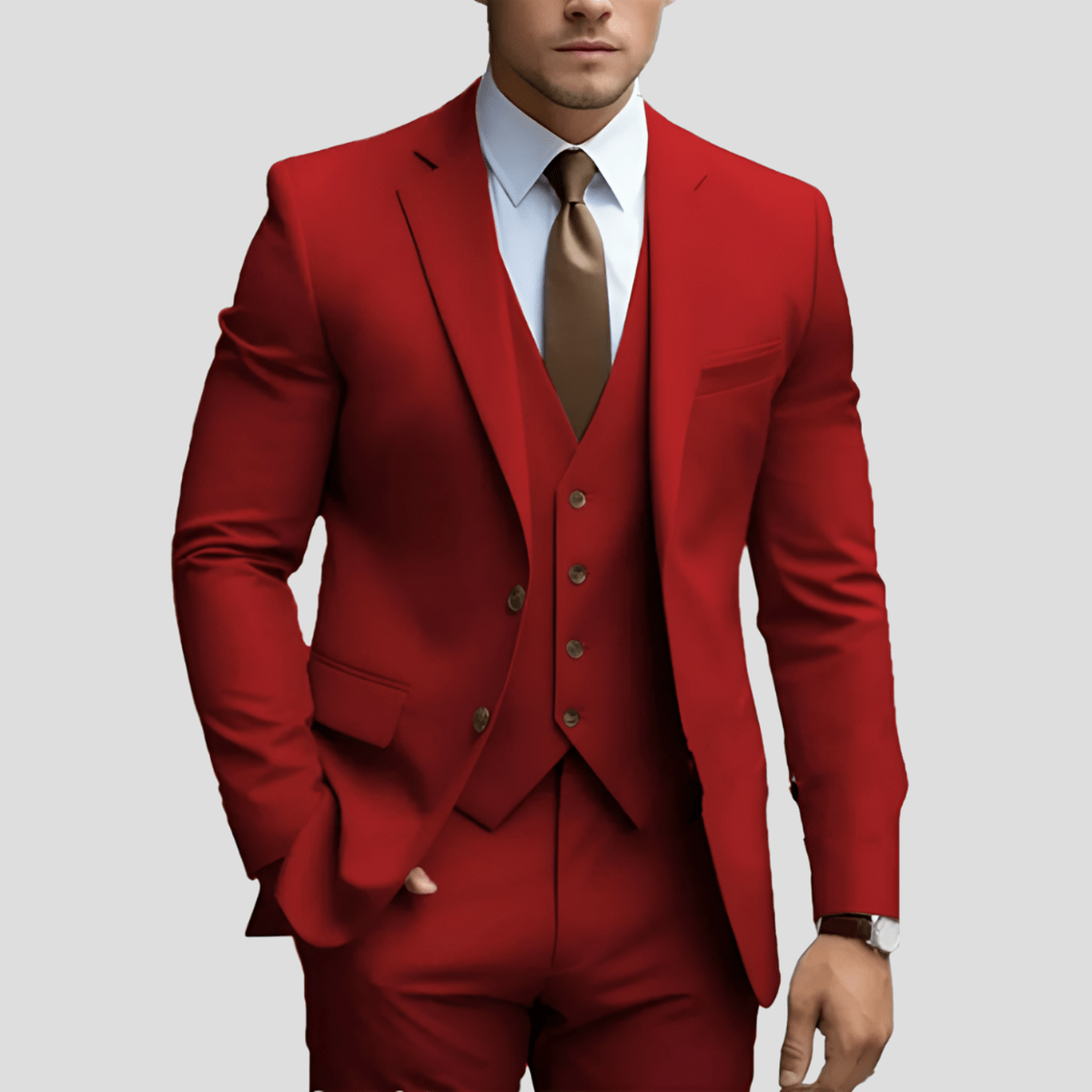 Costume Homme 3 Pièces Classique pour Bureau