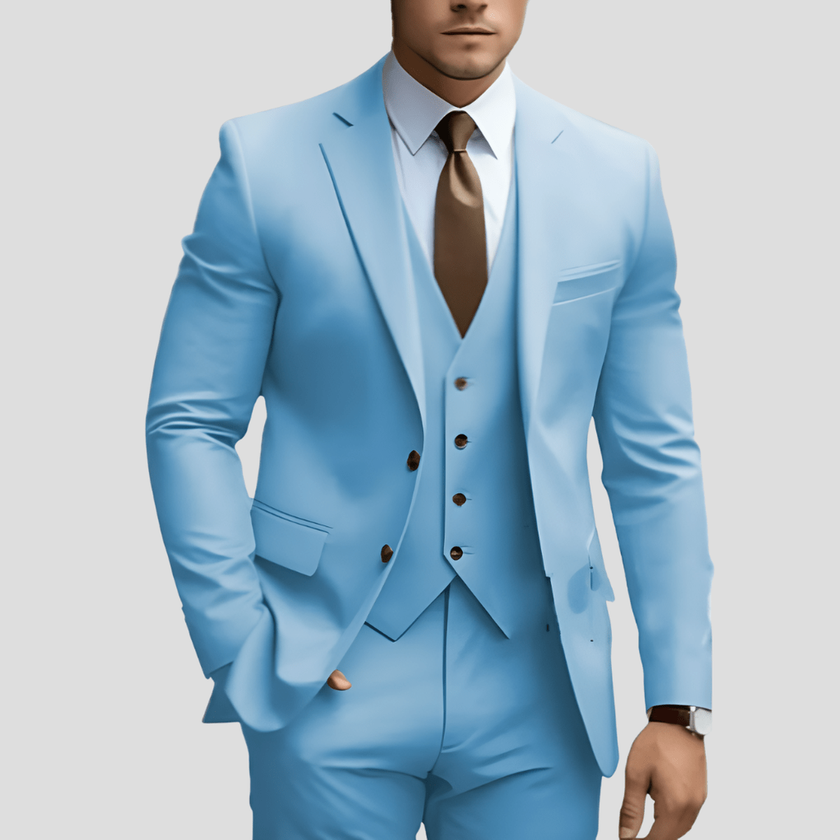 Costume Homme 3 Pièces Classique pour Bureau