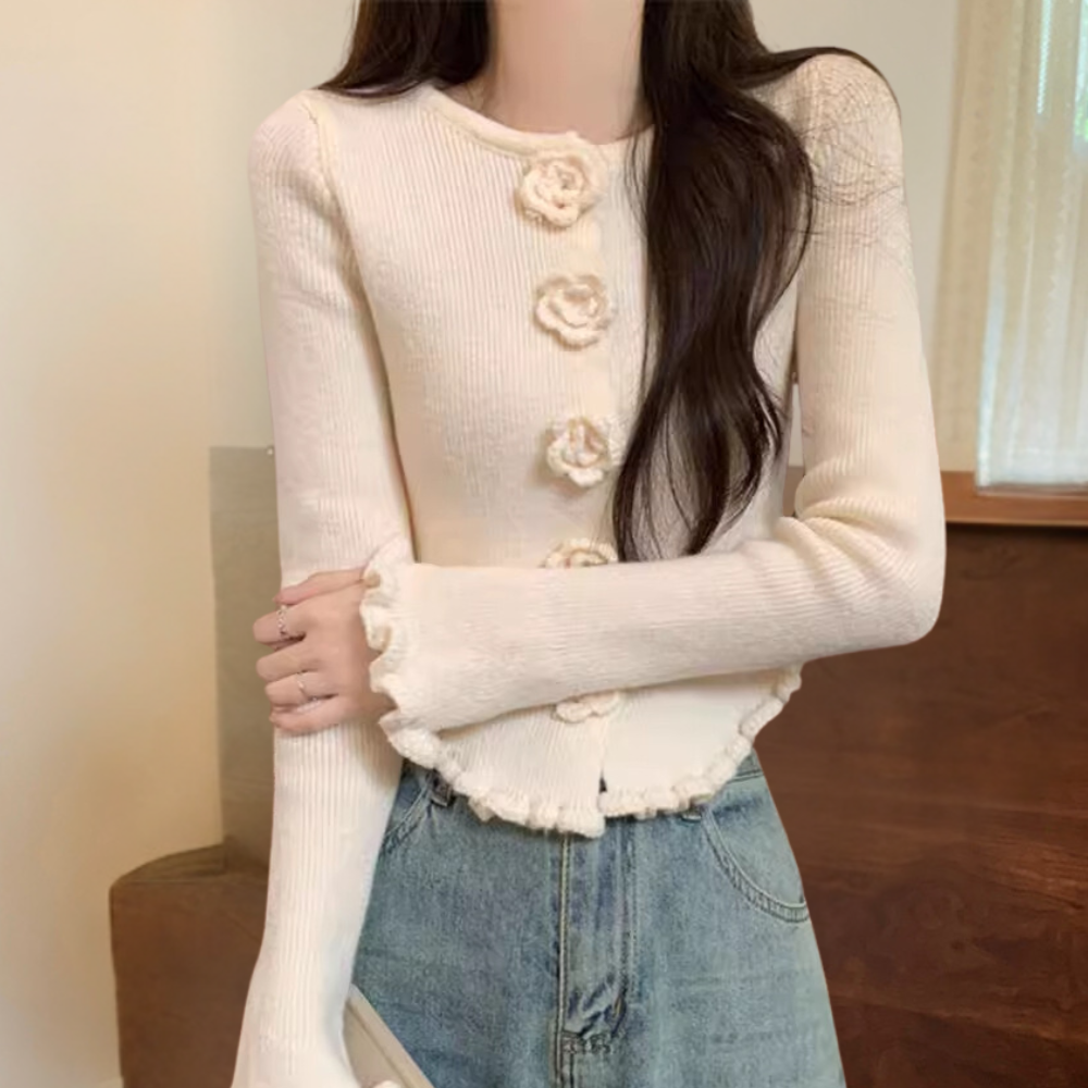 MARY - Cardigan Floral Moderne pour Femmes