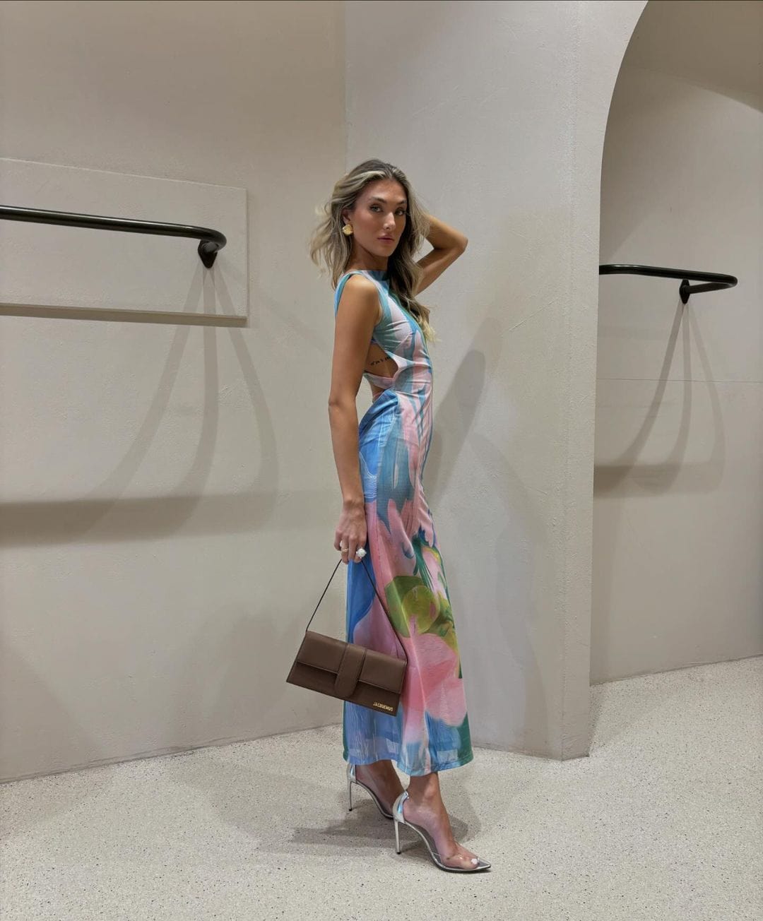 Robe Maxi Élégante Dos Nu Séduisant pour Femme