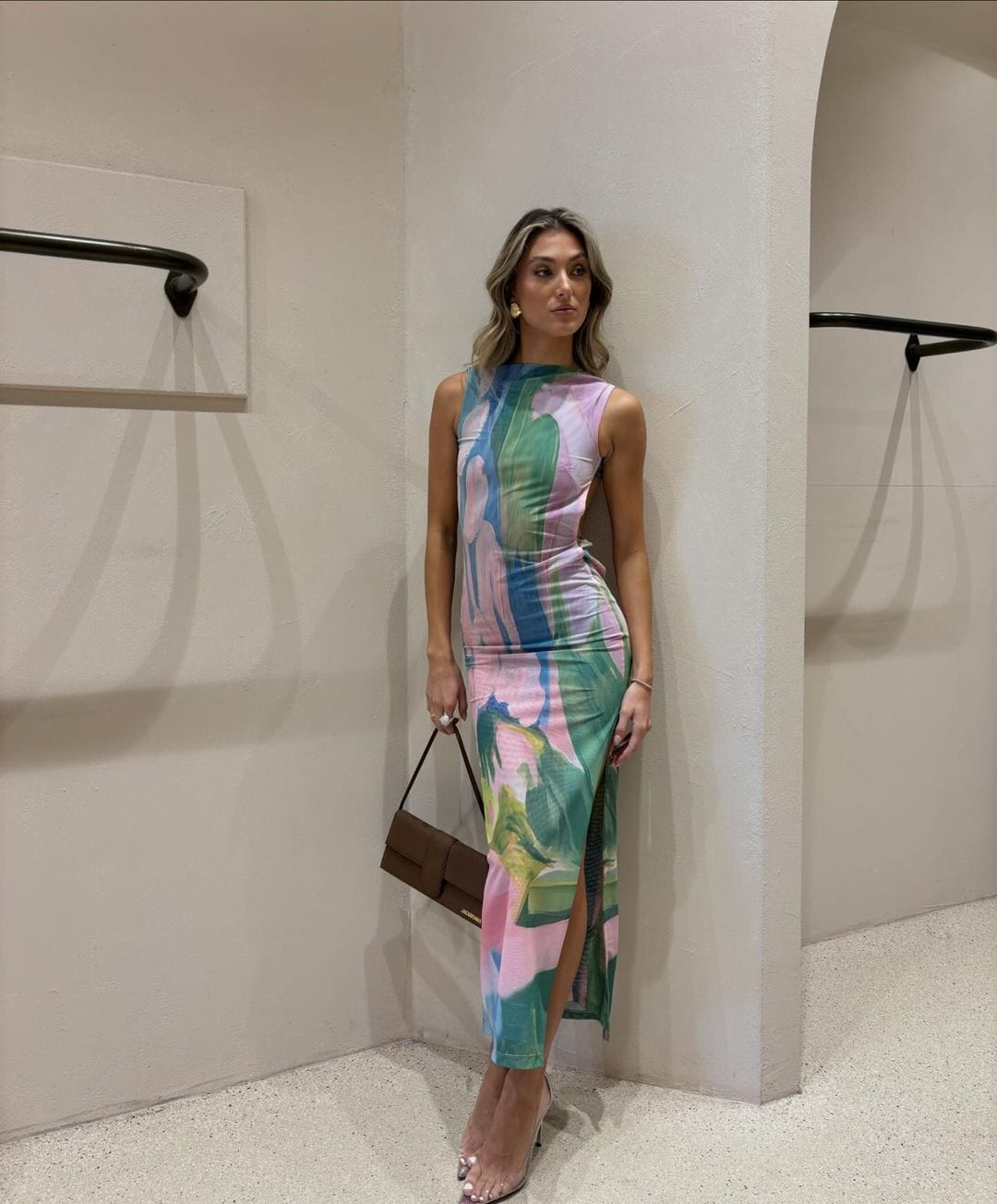 Robe Maxi Élégante Dos Nu Séduisant pour Femme