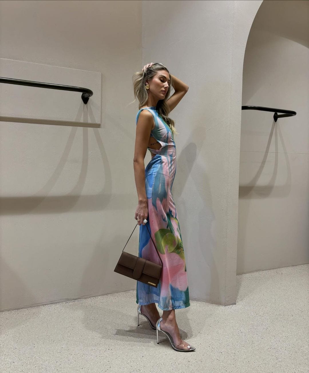 Robe Maxi Élégante Dos Nu Séduisant pour Femme