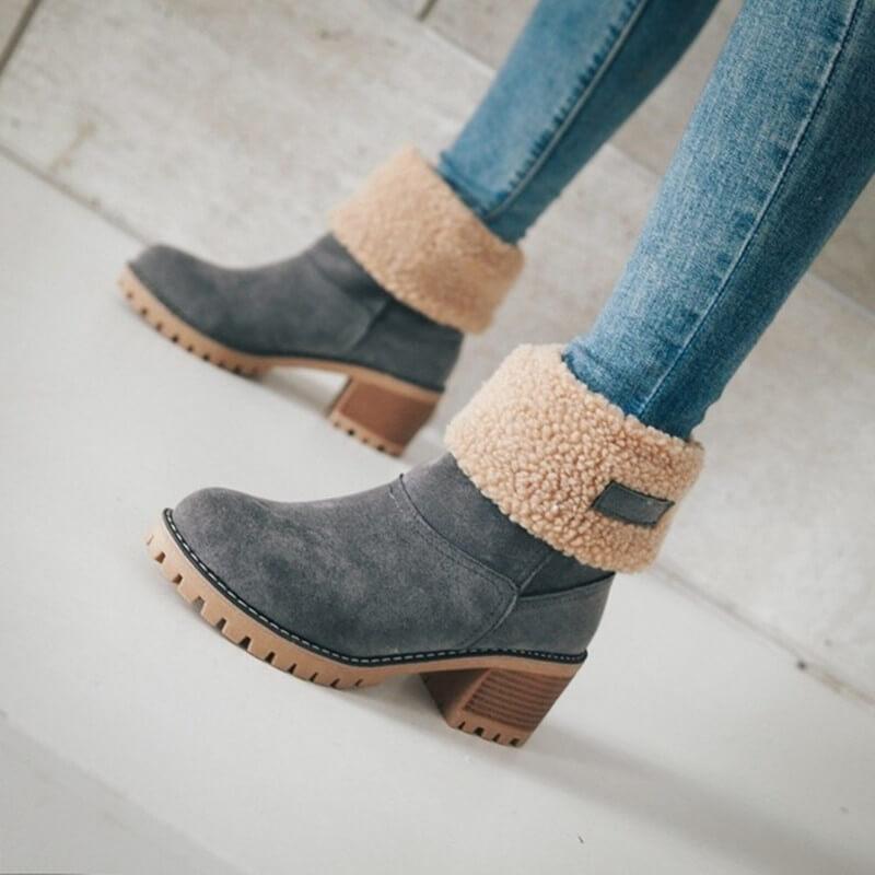 SnowLuxe™ – Bottes de neige chaudes en fourrure d’hiver