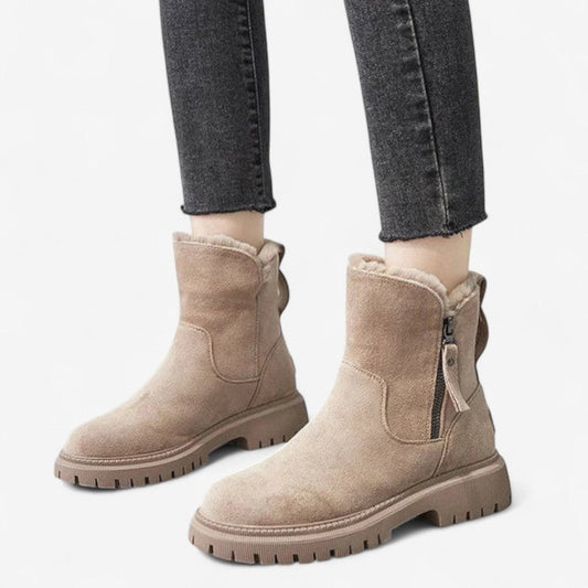 Bottines Hiver Chaudes et Imperméables à Lacets - PanierRoyale