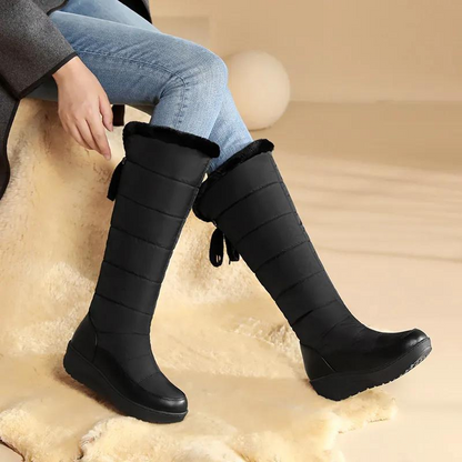 Bottes Fourrure Artificielle Chauffantes et Antidérapantes