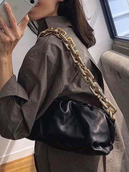 Sac à Main Femme Élégant à Chaîne Dorée