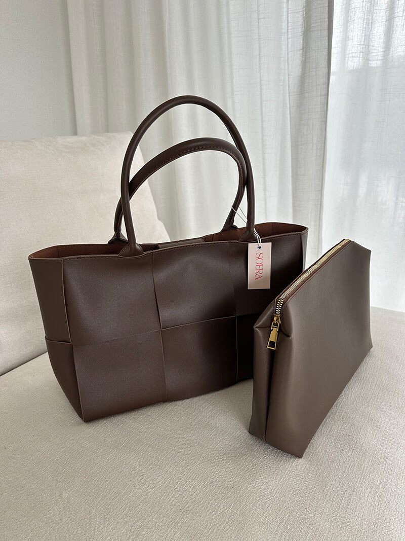Sac à Main En Cuir Fleuri Élégant