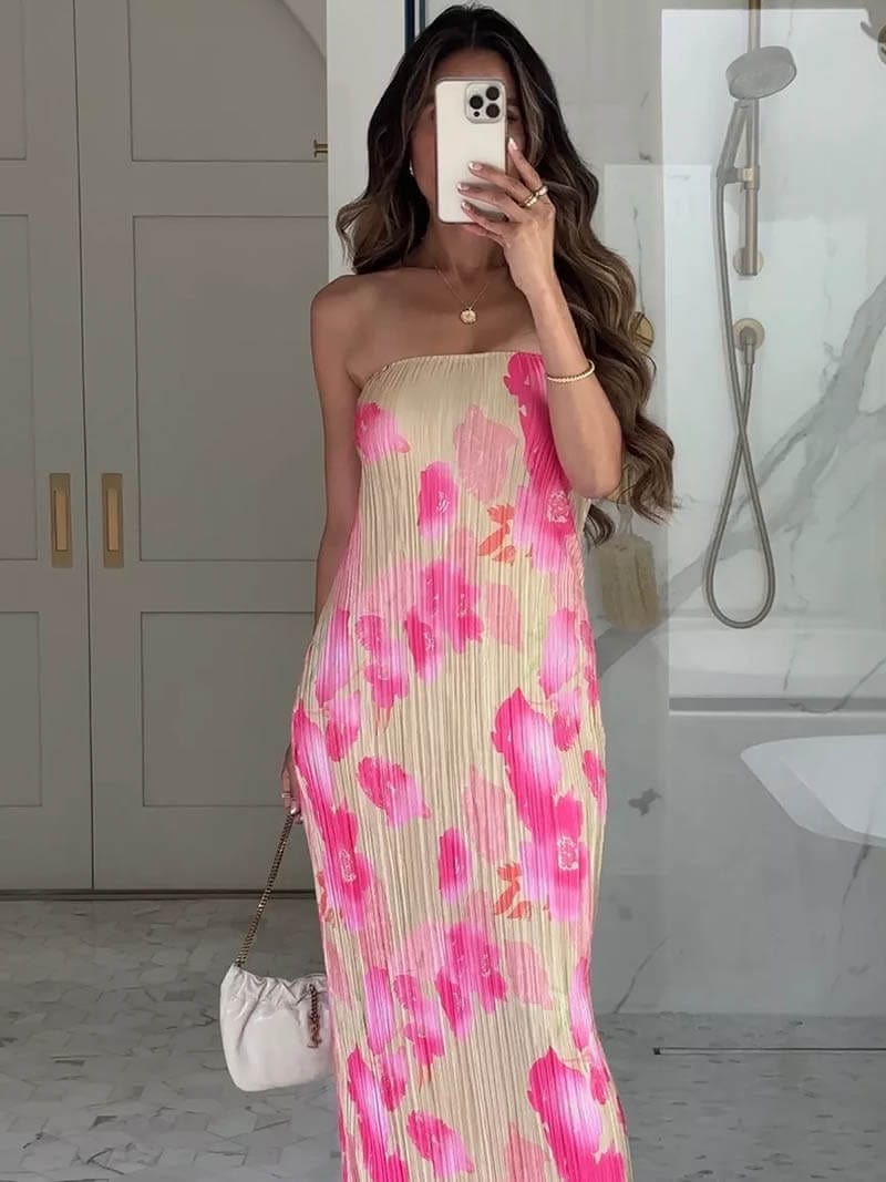 Robe Maxi à Imprimé Floral Élégante et Féminine - BerlinGlamour