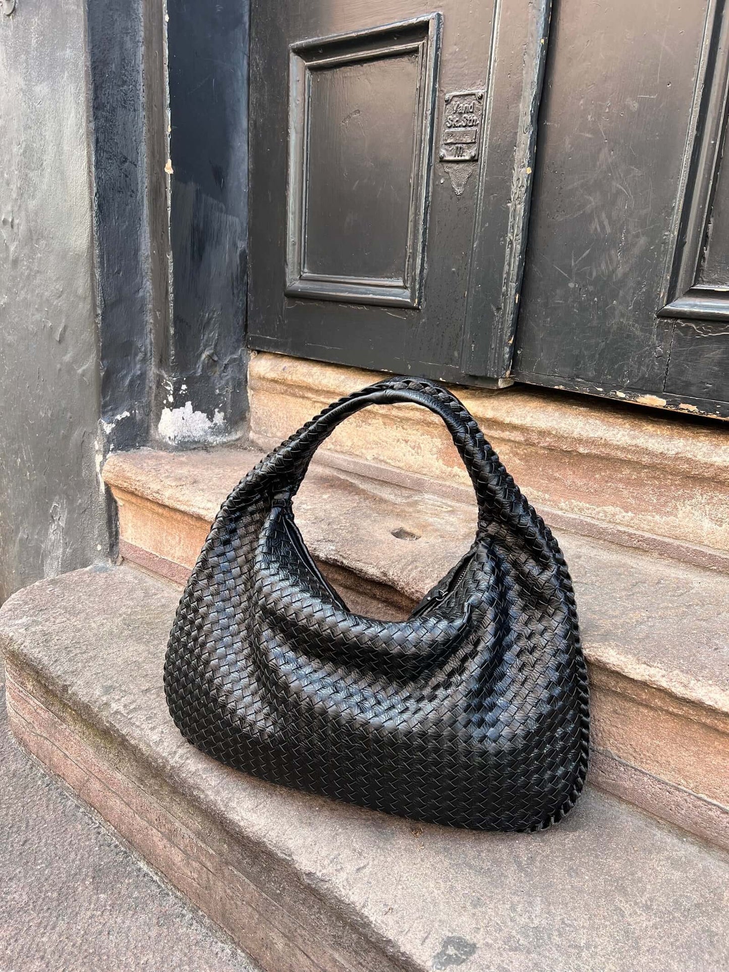 Sac à main tressé grand modèle femme