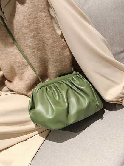 Pochette Femme Élégante en Cuir Synthétique Noir
