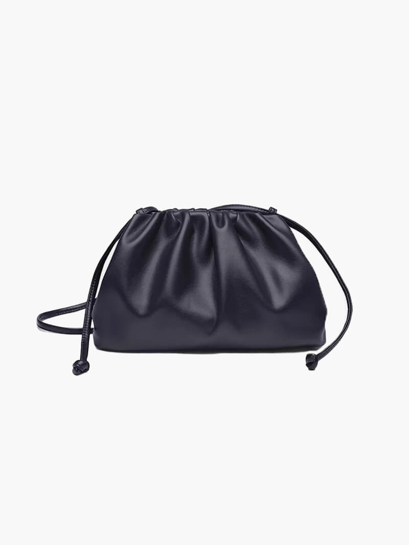 Pochette Femme Élégante en Cuir Synthétique Noir
