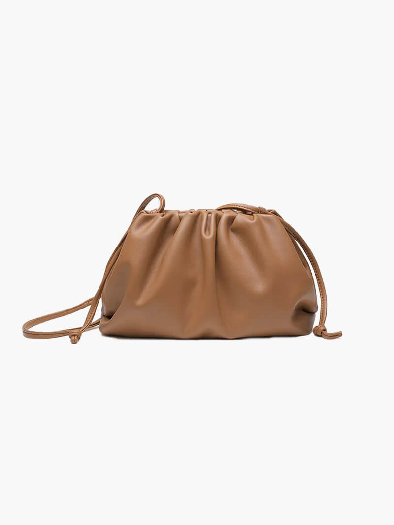 Pochette Femme Élégante en Cuir Synthétique Noir