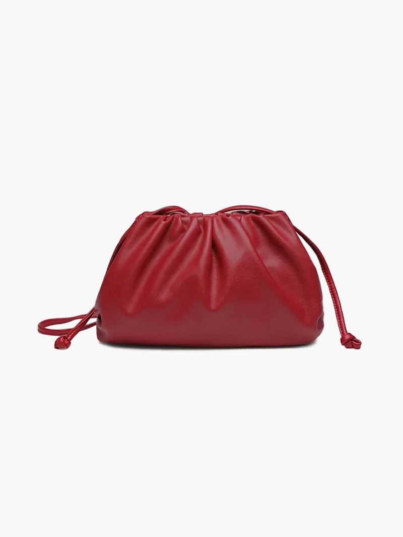 Pochette Femme Élégante en Cuir Synthétique Noir