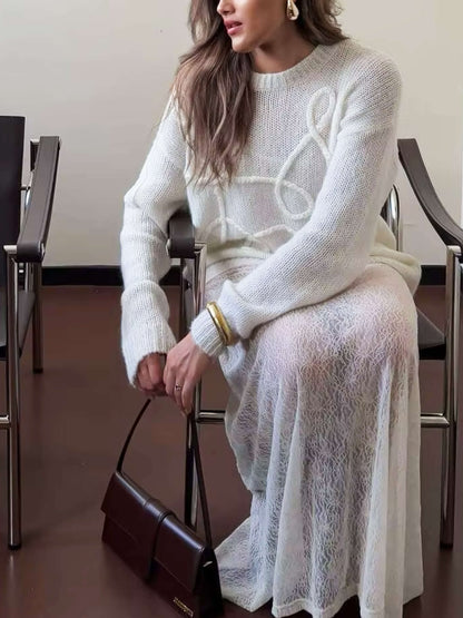 Pull Femme Oversize Décontracté pour Hiver
