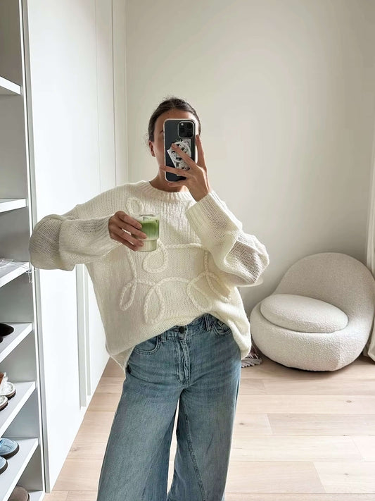 Pull Femme Oversize Décontracté pour Hiver - BerlinGlamour