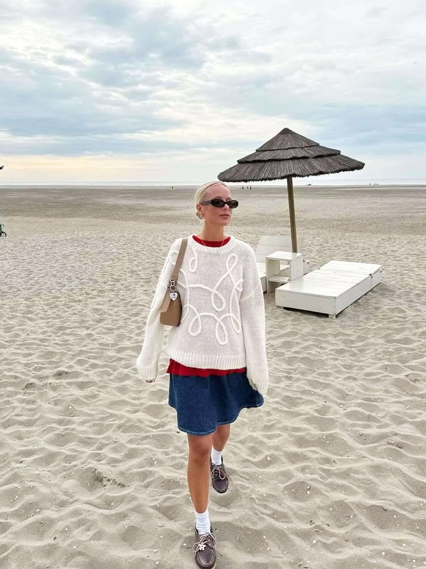 Pull Femme Oversize Décontracté pour Hiver