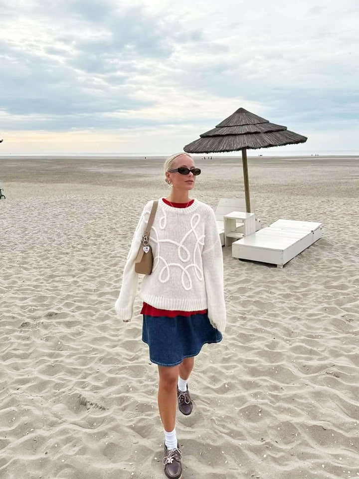 Pull Oversize Décontracté pour Hiver - vue 5