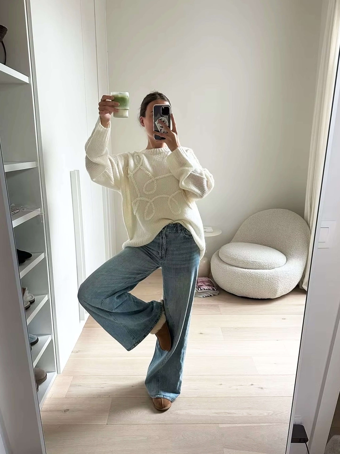 Pull Femme Oversize Décontracté pour Hiver