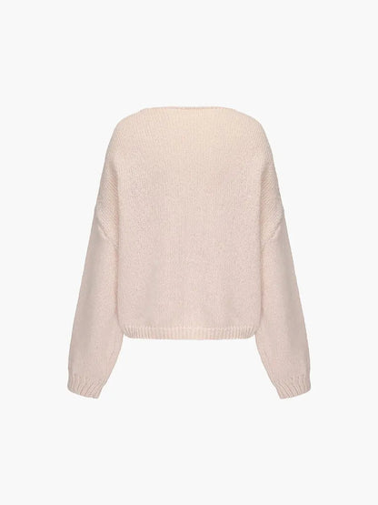 Pull en Maille Douce avec Nœud
